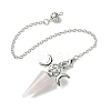 Natural Rose Quartz Cone Dowsing Pendulum Big Pendants G-C114-01P-20-2