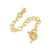 Rack Plating Brass Ends with Chain and Clasps KK-F873-01G-02-1