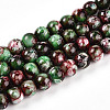 Baking Paint Glass Beads Strands X-DGLA-N003-8mm-A09-1