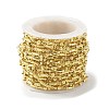 Brass Column & Round Beaded Link Chains CHC-P016-14G-01-4