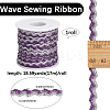 17M Sparkle Polyester Metallic Wavy Fringe Trim Ribbon OCOR-GF0004-47H-2