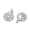 SHEGRACE Brass Clear Cubic Zirconia Charms XGRQ4G771-537P-2