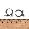 Antique Silver 316 Surgical Stainless Steel Hoop Earrings EJEW-D096-03C-AS-5