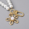 Glass Pearl DIY Keychains AJEW-WH0289-80-2