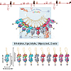 Alloy Enamel Cat with Number Pendant Locking Stitch Markers HJEW-AB00005-2