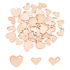 42Pcs 3 Size PVD Vacuum Plating 304 Stainless Steel Stamping Blank Tag Charms STAS-UN0020-49RG-1
