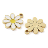 Ion Plating(IP) 304 Stainless Steel Enamel Charms STAS-U032-04G-2