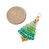 Christmas Theme Glass Pendants PALLOY-JF02890-2