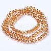 Electroplate Glass Beads Strands EGLA-A034-T6mm-C14-2
