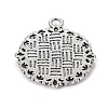 Zinc Alloy Pendant Settings for Cabochon & Rhinestone LS-KHDZ-PALLOY-A15290-AS-2