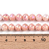 Anti-Tarnish Electroplate Glass Beads Strands X-GLAA-N010-8mm-08-4