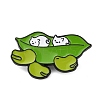 Pea Pod & Cat Enamel Pin JEWB-A014-03A-1