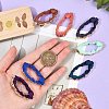 10Pcs 10 Colors Druzy Geode Resin Big Pendants RESI-SZ0001-30-4