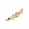 Brass Micro Pave Cubic Zirconia Pendants KK-E111-39G-02-2