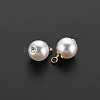 ABS Plastic Imitation Pearl Charms KK-N242-016-3