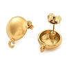 304 Stainless Steel Stud Earring Findings for Women EJEW-M068-05G-2