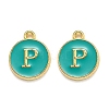 Golden Plated Alloy Enamel Charms LS-ENAM-Q437-15P-1