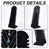 Wood Covered with Velvet Slant Back Necklace Display Stands LS-EDIS-WH0016-059-5