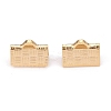 304 Stainless Steel Ribbon Crimp Ends LS-STAS-P249-27B-G-1