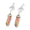 Natural Unakite Pointed Big Pendants G-D0021-01P-01-3