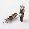 Tube Natural & Synthetic Mixed Stone Pendants G-L455-H-3