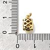 Oval Brass with Glass Charms KK-G525-08G-4
