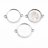 Tibetan Style Cabochon Connector Settings TIBE-A124178-AS-LF-1