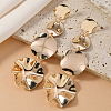 Exaggerated Circular Metal Wind Long Dangle Stud Earrings UG2998-2-1