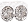 304 Stainless Steel Vortex Spiral Stud Earrings EJEW-C148-01P-2