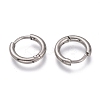 Tarnish Resistant 201 Stainless Steel Huggie Hoop Earrings EJEW-O095-05-19-2