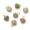 Brass Micro Pave Cubic Zirconia Pendants KK-C137-01G-1