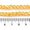 Baking Electroplate Glass Beads Strands DGLA-A039-J8mm-B13-4