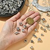 150Pcs 15 Styles Tibetan Style Alloy Spacer Beads TIBE-YW0001-59-4