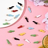 30Pcs 6 Colors Alloy Enamel Pendants ENAM-YW0005-78-5