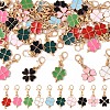 40Pcs 10 40Pcs 10 Style Alloy Enamel Pendant Decorations HJEW-YW00187-1