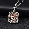 Two Tone Alloy Urn Ashes Necklaces PW-WG72189-01-1