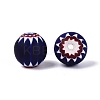 Handmade Millefiori Glass Round Beads LA-N002-12B-3