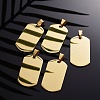304 Stainless Steel Big Pendants STAS-I140-19F-G-1
