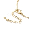 304 Stainless Steel Cross with Flower Pendant Necklaces for Women NJEW-A020-03A-G-3