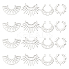 DICOSMETIC 16Pcs 4 Style 201 Stainless Steel Laser Cut Pendants STAS-DC0005-47-1