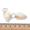 Natural Spiral Shell Pendants SHEL-K006-68B-3
