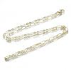 Brass Cable Chains Necklace Making MAK-S072-16B-14KC-3