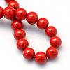 Baking Paint Pearlized Glass Pearl Round Bead Strands X-HY-Q330-8mm-55-4