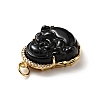 Natural Dyed Jade Pendants KK-C242-06G-01-4