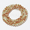 Electroplate Glass Beads Strands EGLA-A034-J6mm-J04-2