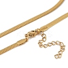 Ion Plating(IP) 201 Stainless Steel Chain Necklaces NJEW-P309-30G-2