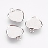 Tarnish Resistant 304 Stainless Steel Pendant Cabochon Settings STAS-I097-055-04P-1