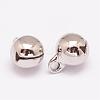 Brass Small Bell Charms KK-P046-01P-8mm-NR-1