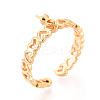 Heart Brass & Enamel Cup Peg Ring Settings KK-N274-17G-1