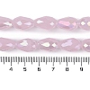 Opaque Solid Color Electroplate Glass Beads Strands EGLA-N013-J10mm-B01-4